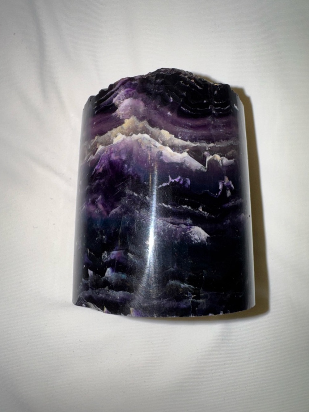 Fluorite Natural Stone Cylinder